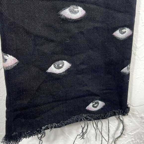 👁️👁️ NUDIE JEANS CO. Black Denim “EYE” Graphic Jeans - RARE - Sz 32 - *READ* - Picture 14 of 14
